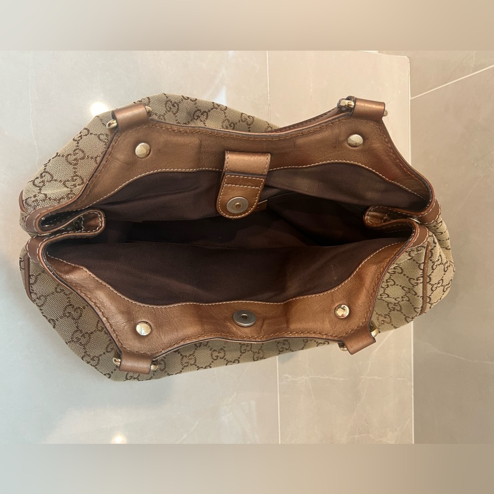 Authentic Gucci Sukey Brown/Bronze Bag - Picture 11 of 11